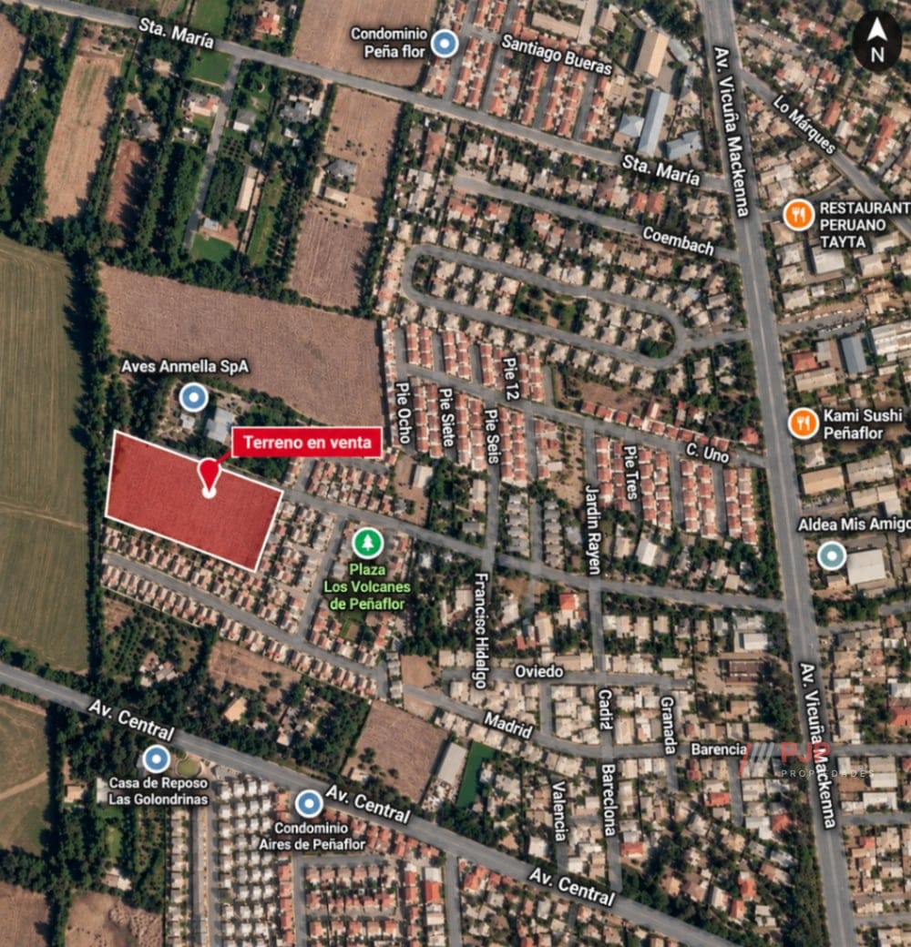 Terreno limpio y plano 5.053mts2 - Sector Consolidado Peñaflor